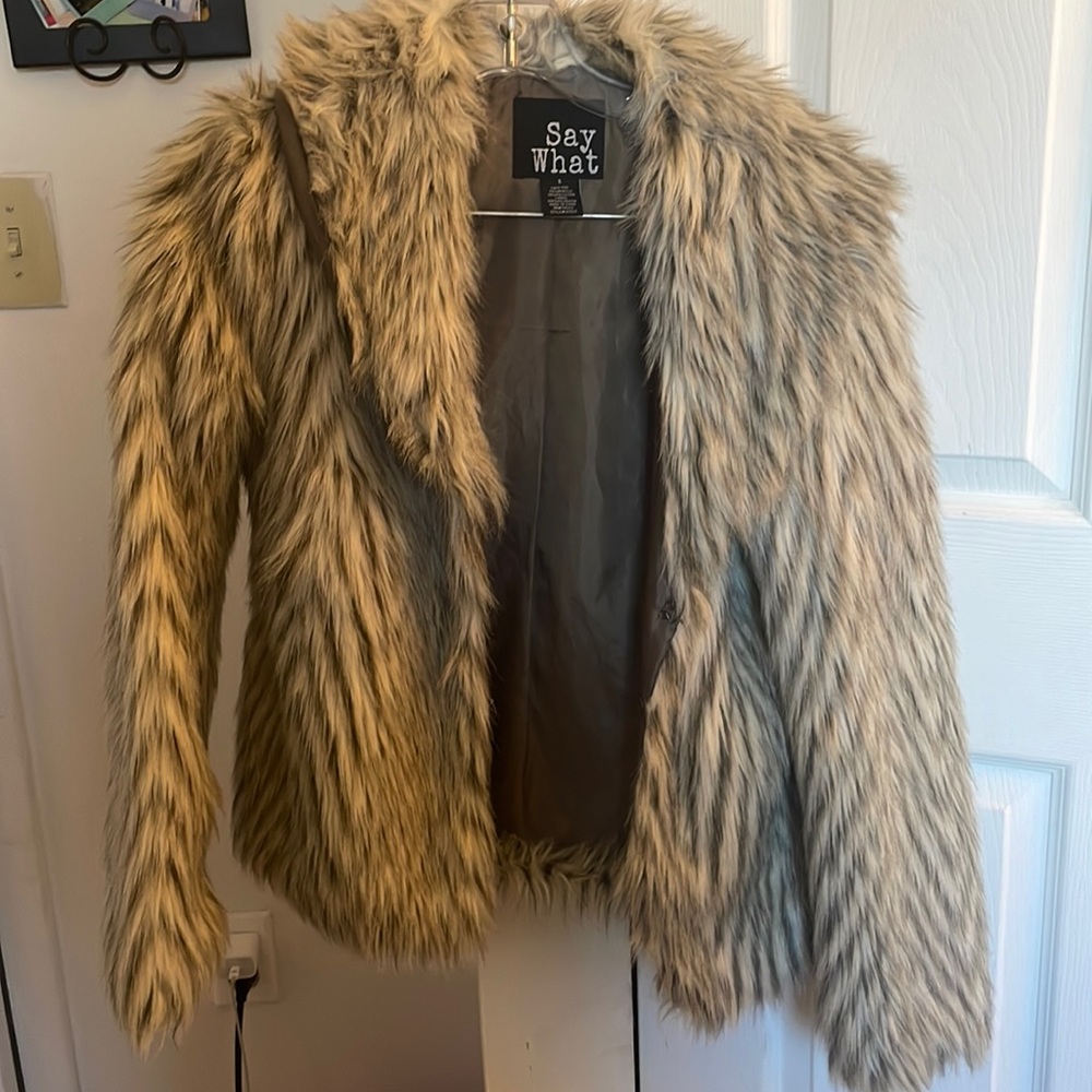Big furry coat